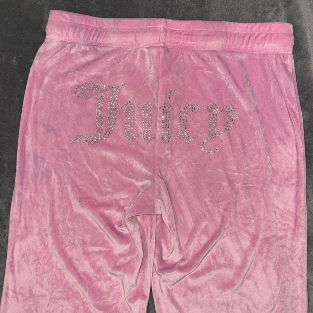 🩷 Juicy Couture Velour Rhinestone Logo Pajama Pants